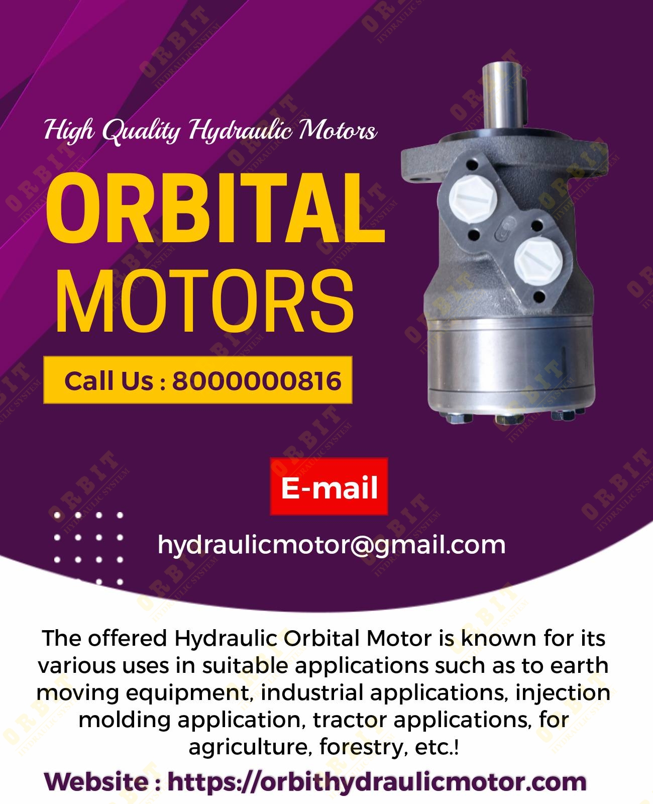 OMH-400 151H1015 White Hydraulic Motor In Ahmedabad Mumbai Pune Nashik Indore Jaipur Delhi Kolkata Vasai Thane Coimbatore India